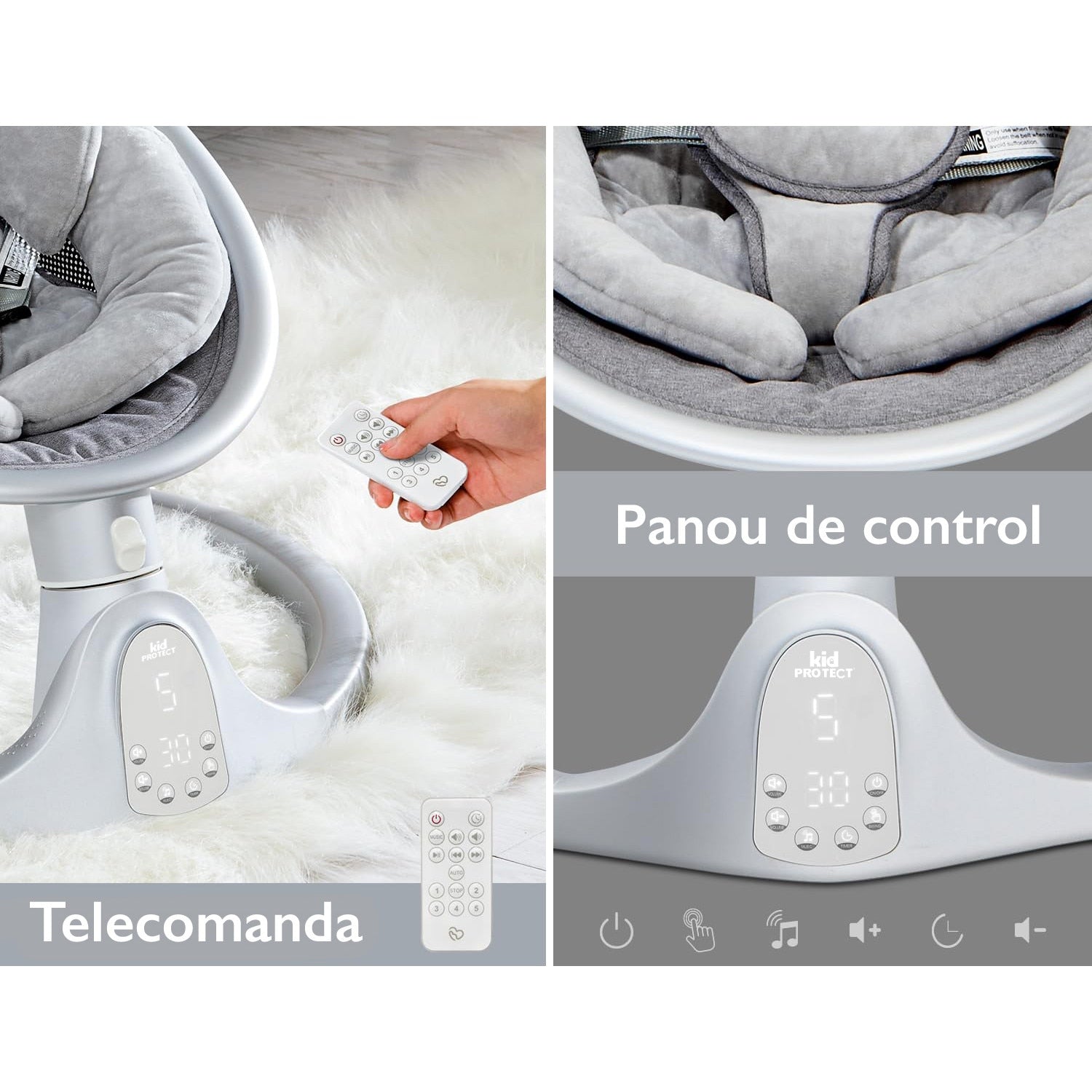 Leagan Electric Bebelusi KidProtect Baby Bliss Leagan Electric Bebelusi KidProtect Baby Bliss